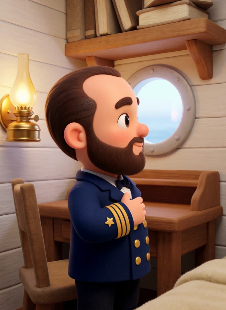 Arturo Prat en su camarote